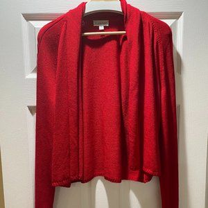 St John Sport - Red Santana Knit Cardigan